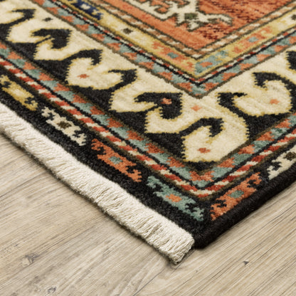 Lilihan Charcoal Multi Southwestern Southwest/Lodge Indoor Rug