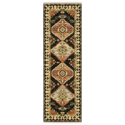 Lilihan Charcoal Multi Southwestern Southwest/Lodge Indoor Rug