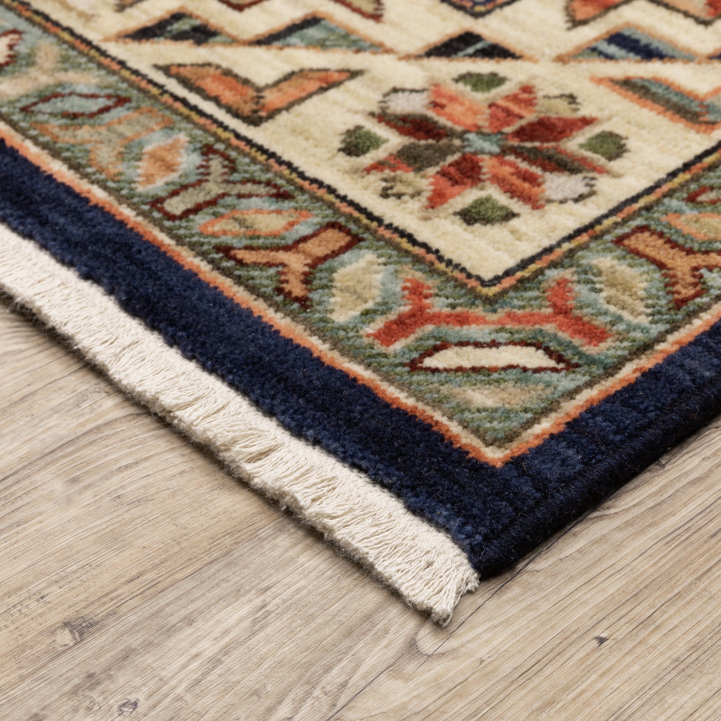 Lilihan Navy Multi Southwestern Southwest/Lodge Indoor Rug