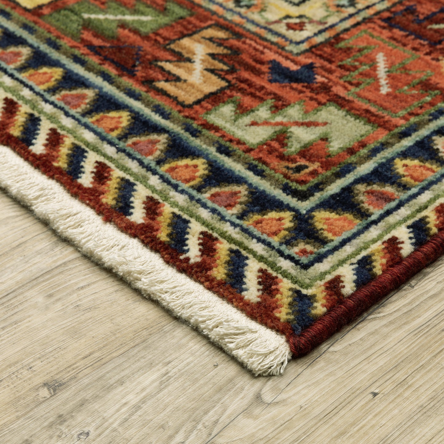 Lilihan Red Multi Southwestern Southwest/Lodge Indoor Rug