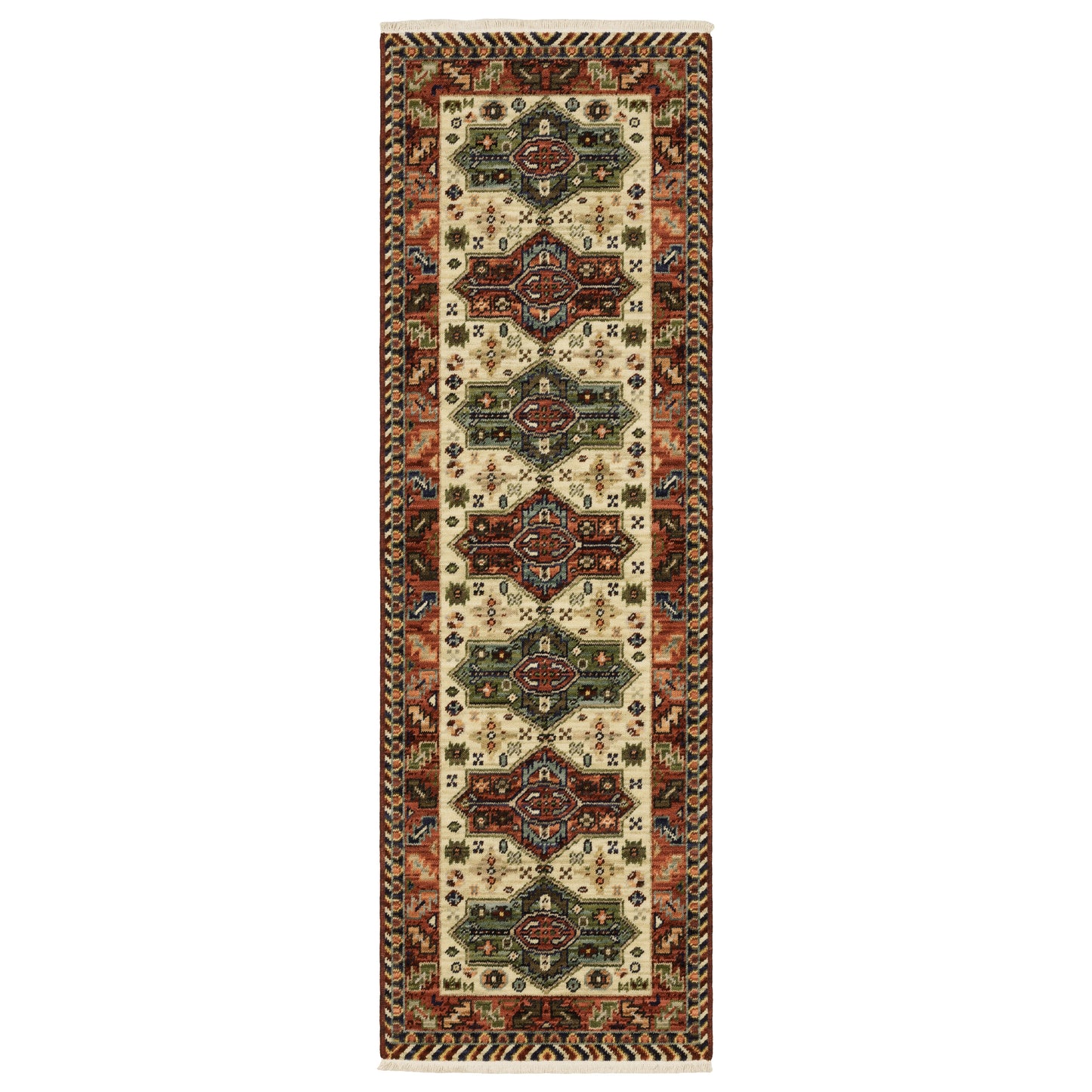 Lilihan Red Multi Southwestern Southwest/Lodge Indoor Rug