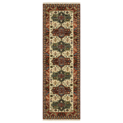 Lilihan Red Multi Southwestern Southwest/Lodge Indoor Rug