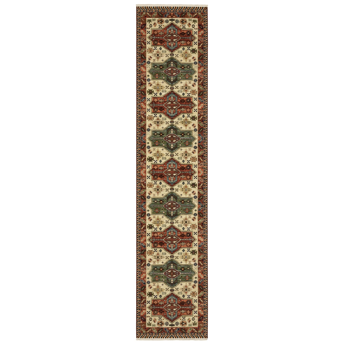 Lilihan Red Multi Southwestern Southwest/Lodge Indoor Rug