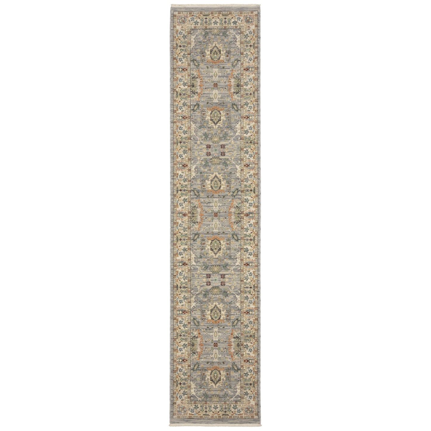 Lucca Grey Multi Traditional Oriental Indoor Rug