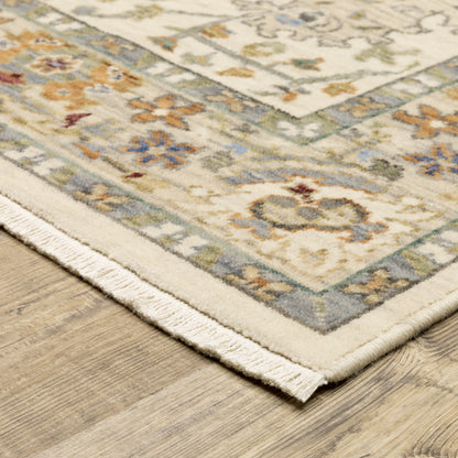 Lucca Ivory Multi Traditional Oriental Indoor Rug