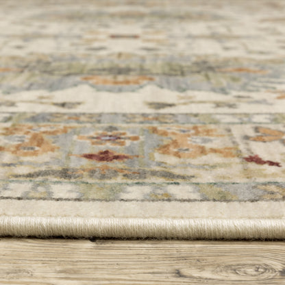 Lucca Ivory Multi Traditional Oriental Indoor Rug