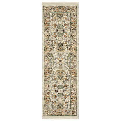 Lucca Ivory Multi Traditional Oriental Indoor Rug