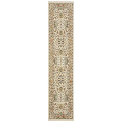 Lucca Ivory Multi Traditional Oriental Indoor Rug