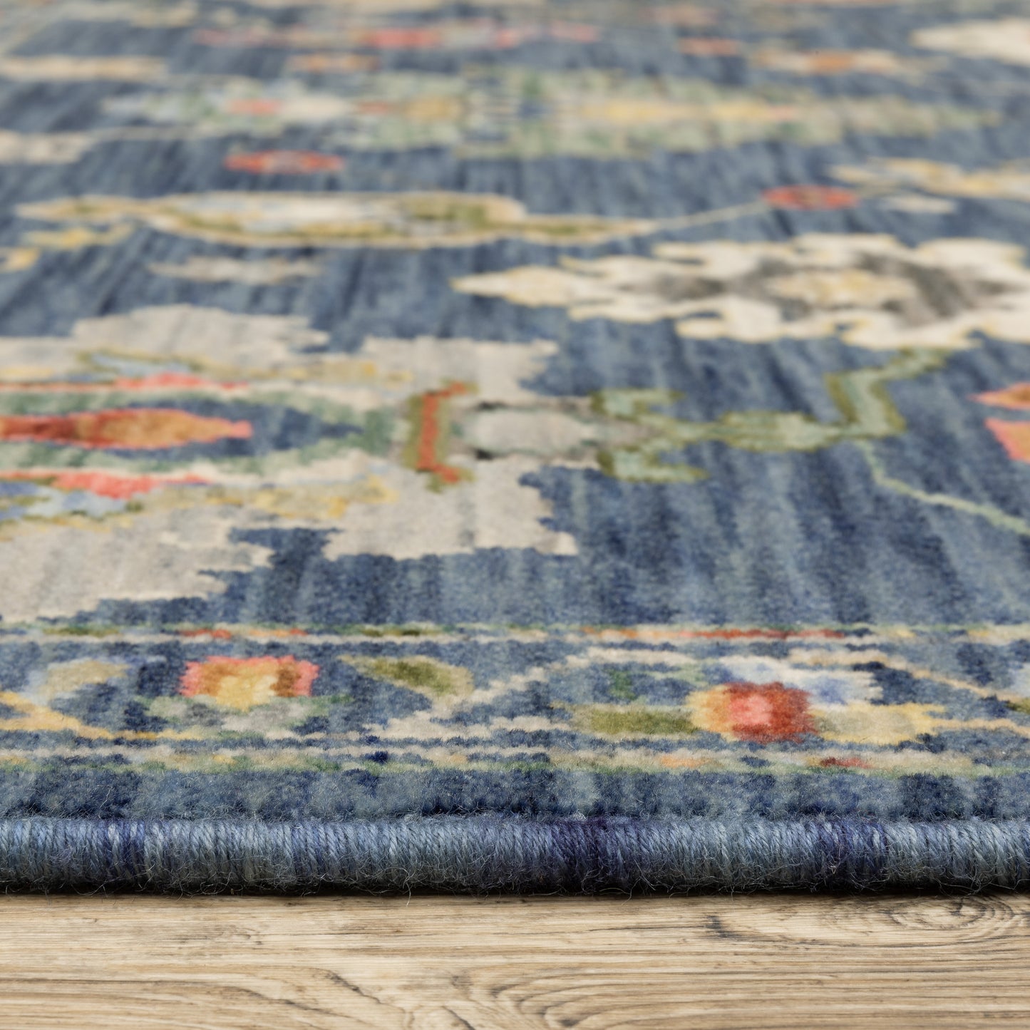 Lucca Blue Multi Traditional Oriental Indoor Rug