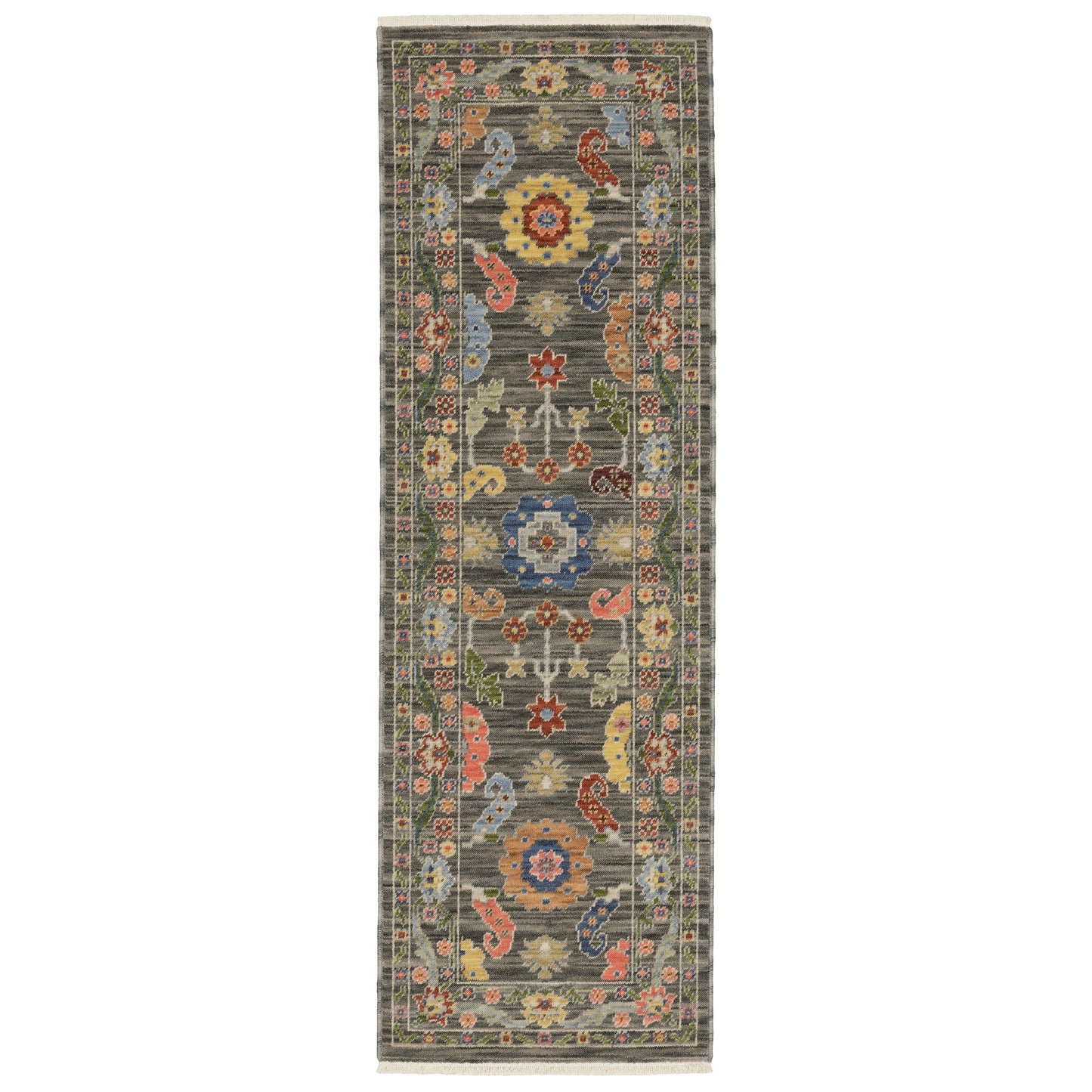 Lucca Grey Multi Traditional Oriental Indoor Rug