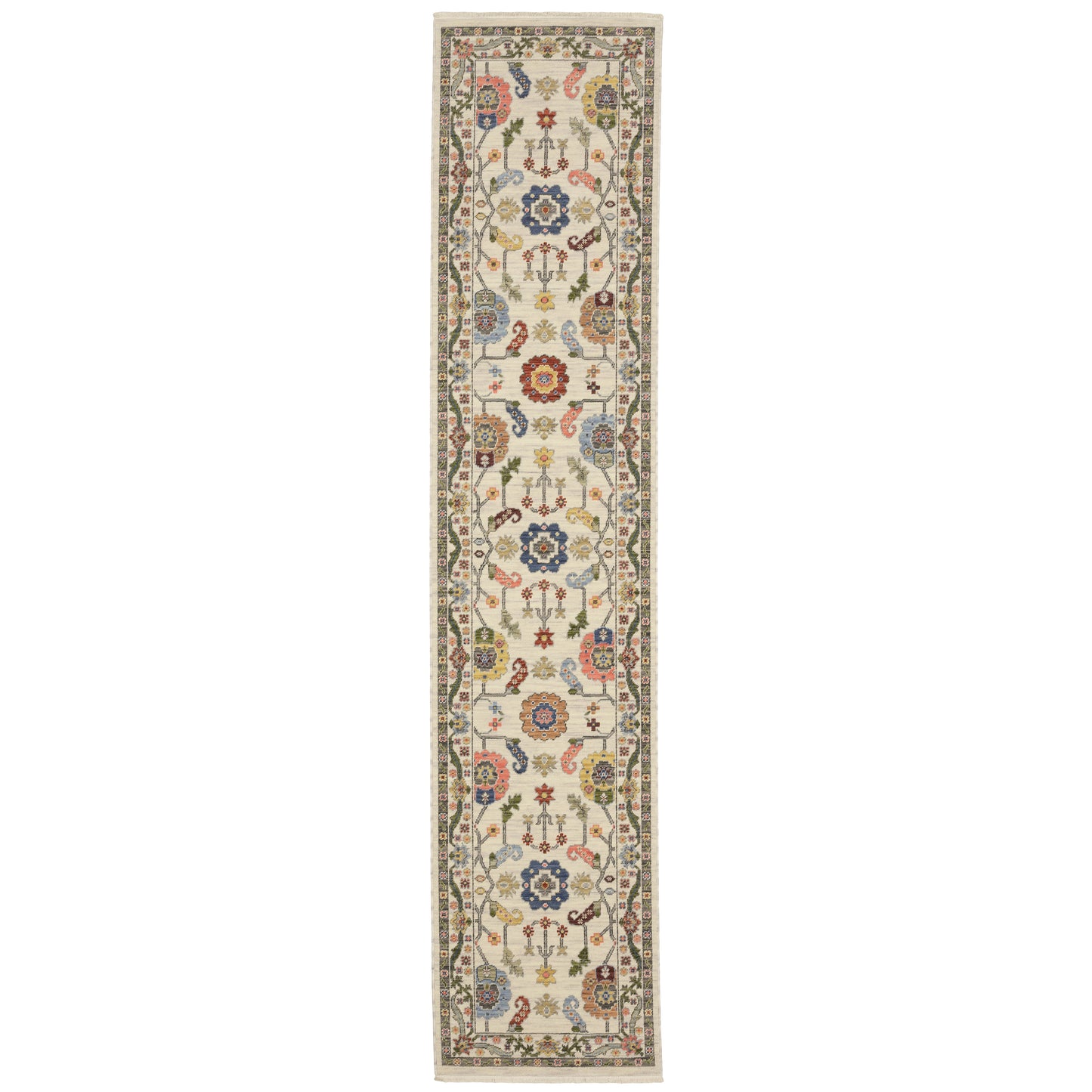 Lucca Ivory Multi Traditional Oriental Indoor Rug