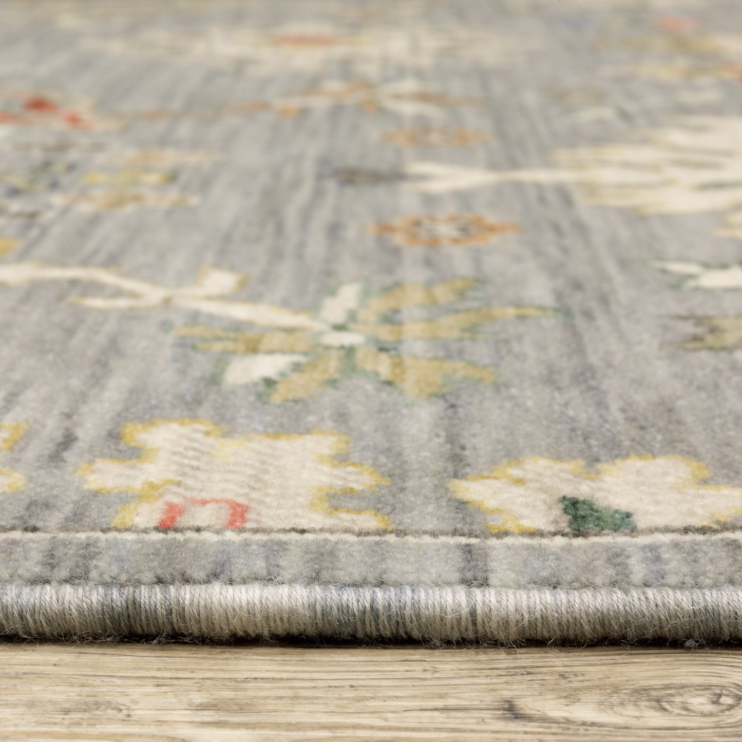 Lucca Grey Multi Traditional Oriental Indoor Rug