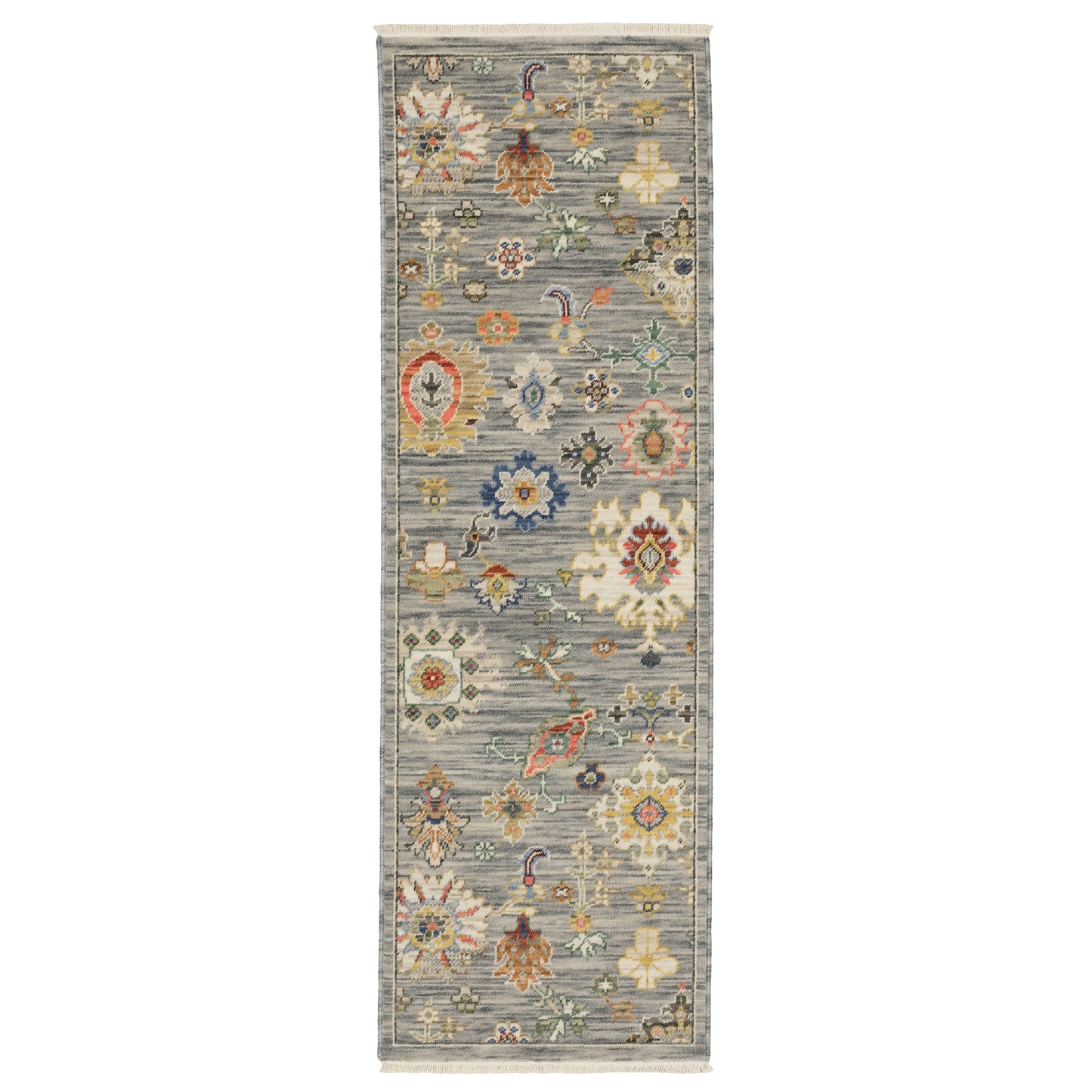 Lucca Grey Multi Traditional Oriental Indoor Rug