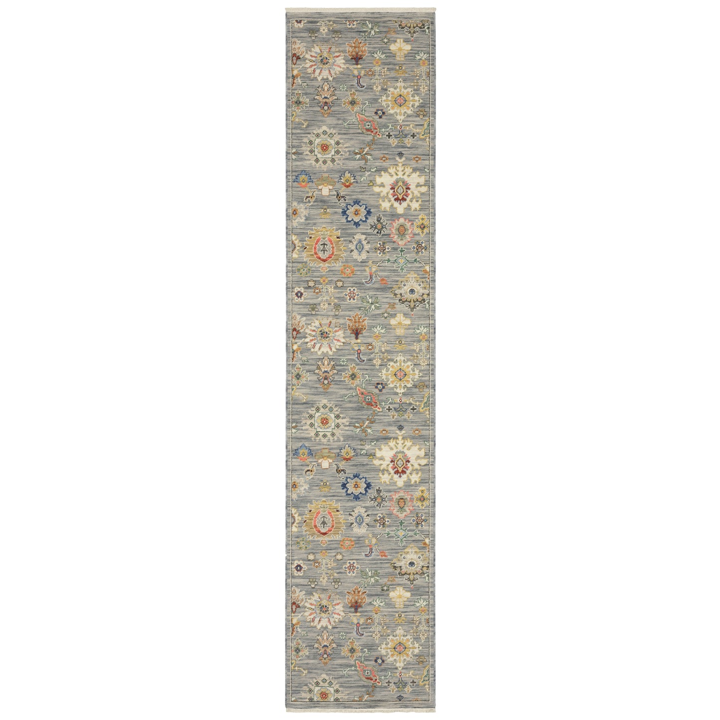 Lucca Grey Multi Traditional Oriental Indoor Rug