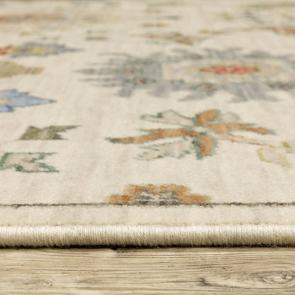 Lucca Ivory Multi Traditional Oriental Indoor Rug