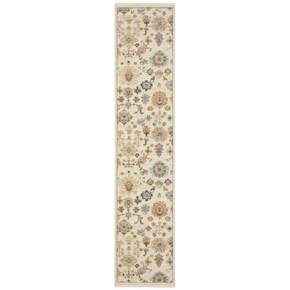 Lucca Ivory Multi Traditional Oriental Indoor Rug