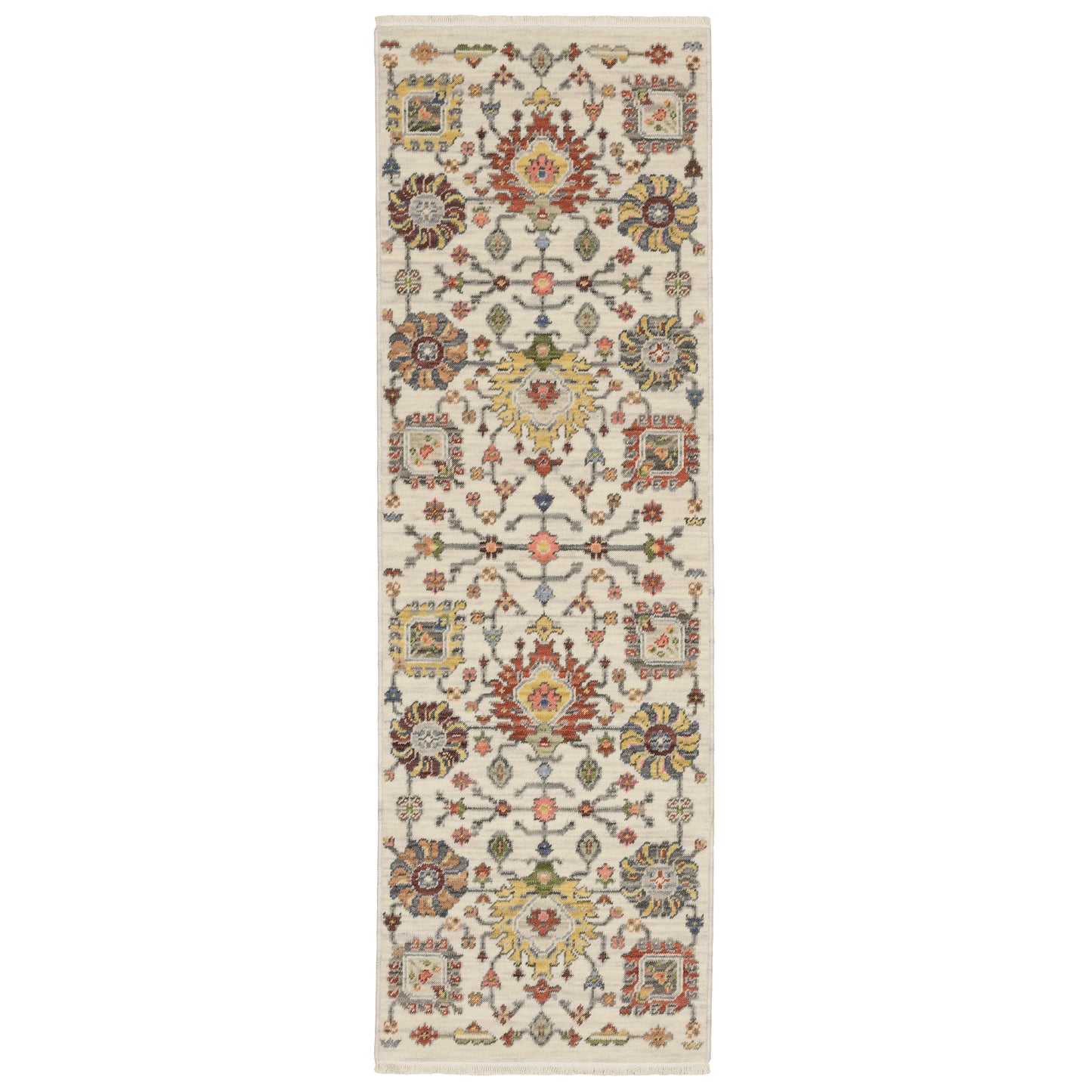 Lucca Ivory Multi Traditional Oriental Indoor Rug