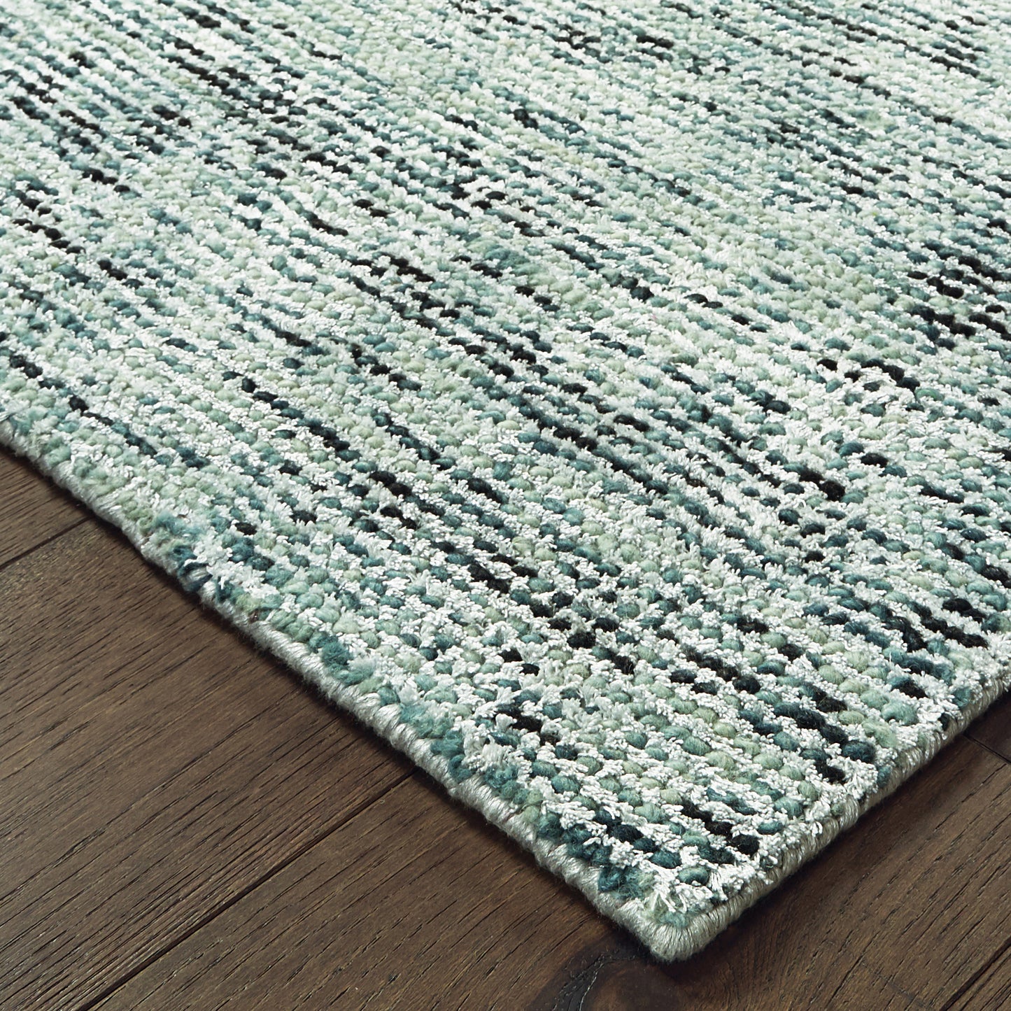 Lucent Blue Teal Modern & Contemporary Solid Indoor Rug