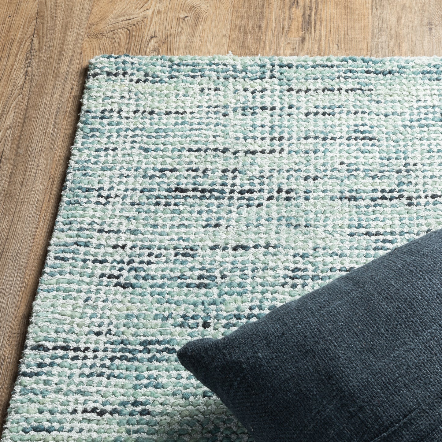 Lucent Blue Teal Modern & Contemporary Solid Indoor Rug