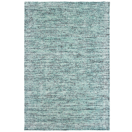 Lucent Blue Teal Modern & Contemporary Solid Indoor Rug