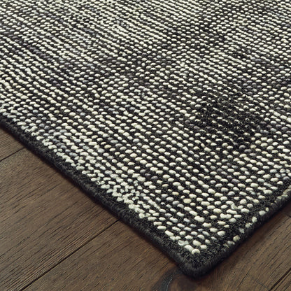 Lucent Charcoal Black Modern & Contemporary Solid Indoor Rug