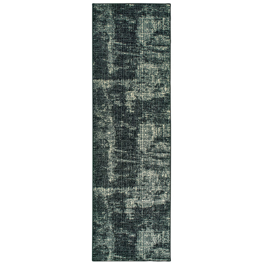 Luna Black Ivory Modern & Contemporary Abstract Indoor Rug