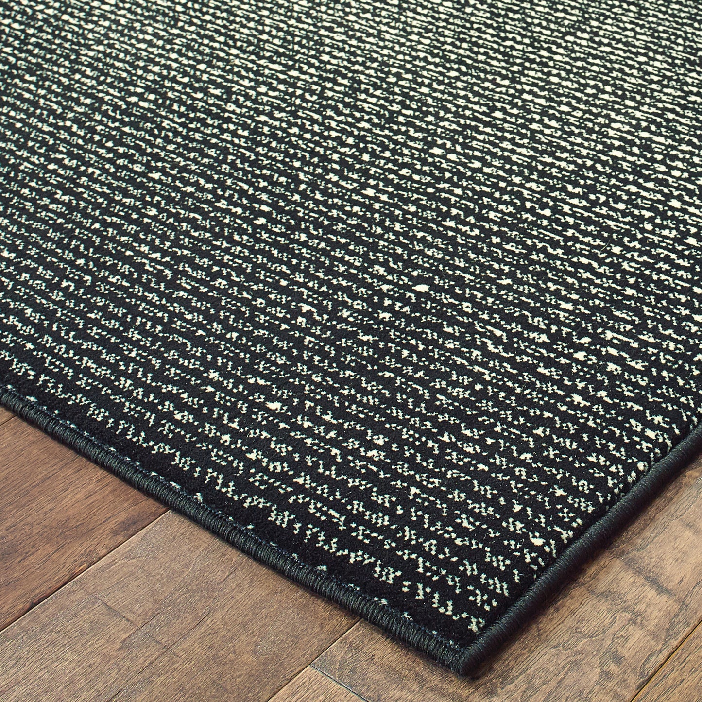 Luna Black Ivory Modern & Contemporary Abstract Indoor Rug