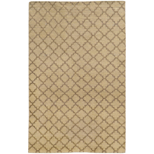 Maddox Beige Stone Bohemian Geometric Indoor Rug