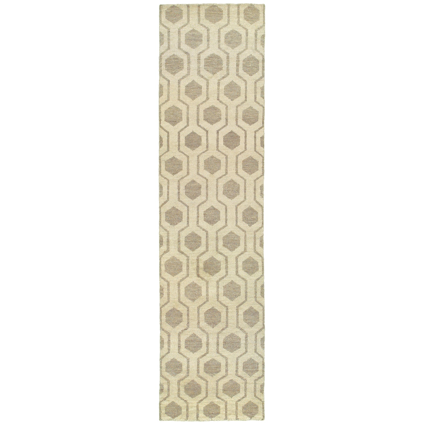 Maddox Beige Stone Casual Geometric Indoor Rug