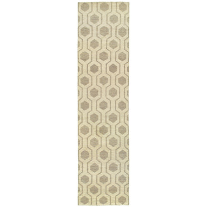 Maddox Beige Stone Casual Geometric Indoor Rug