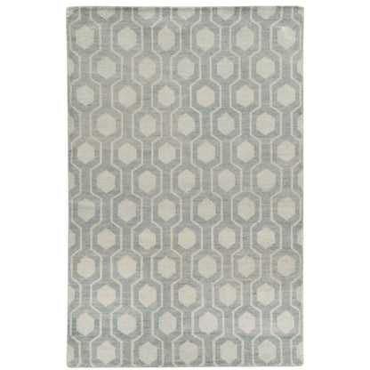 Maddox Blue Beige Casual Geometric Indoor Rug