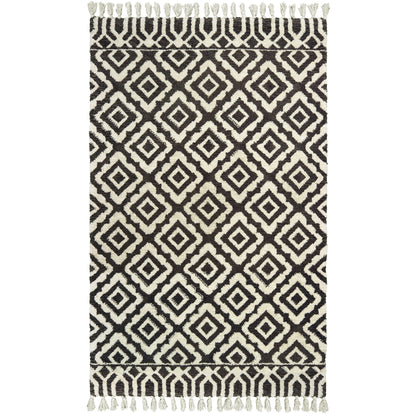 Madison Ivory Brown Bohemian Geometric Indoor Rug