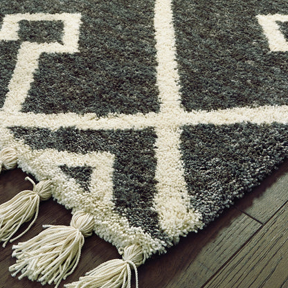 Madison Grey Ivory Bohemian Geometric Indoor Rug