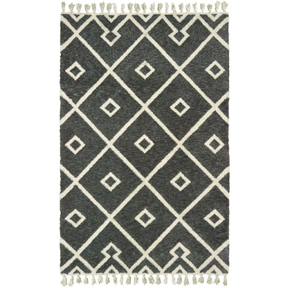 Madison Grey Ivory Bohemian Geometric Indoor Rug