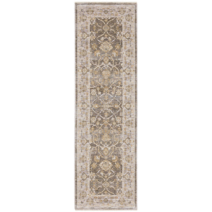 Maharaja Beige Grey Traditional Oriental Indoor Rug