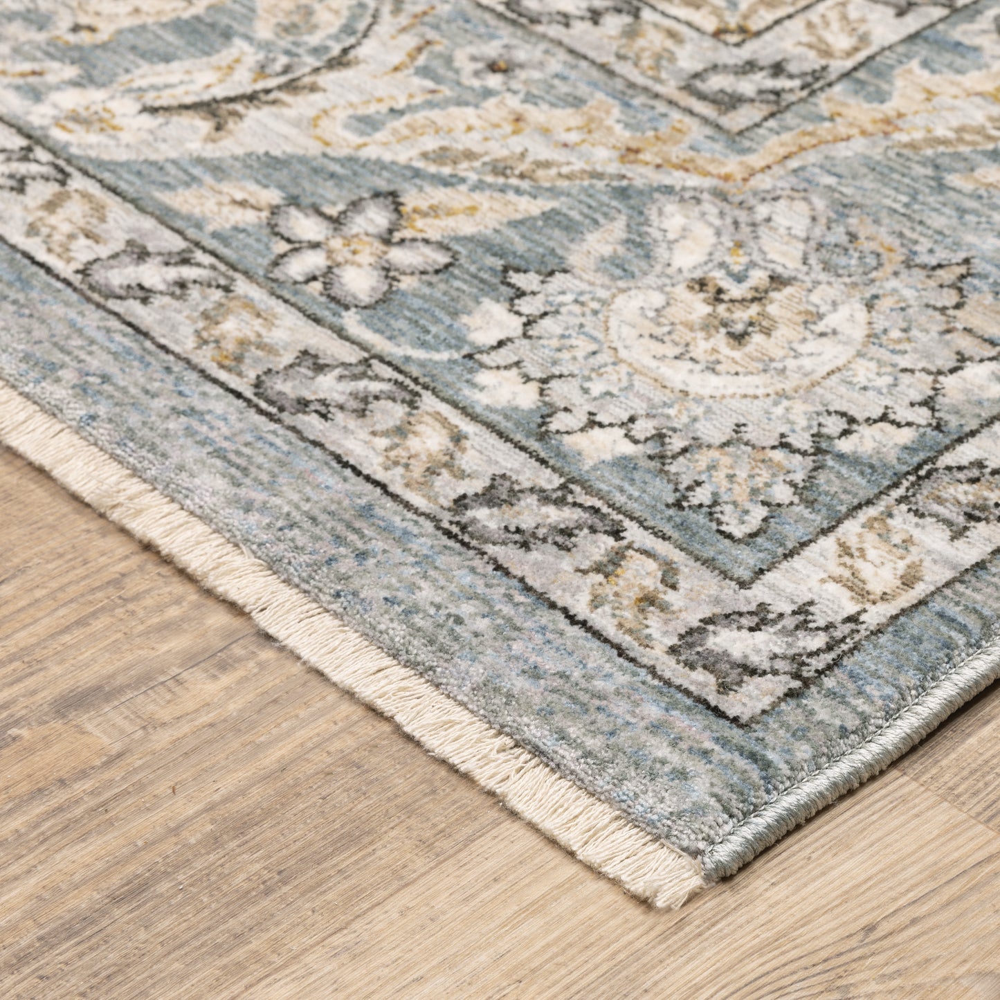 Maharaja Blue Ivory Traditional Oriental Indoor Rug