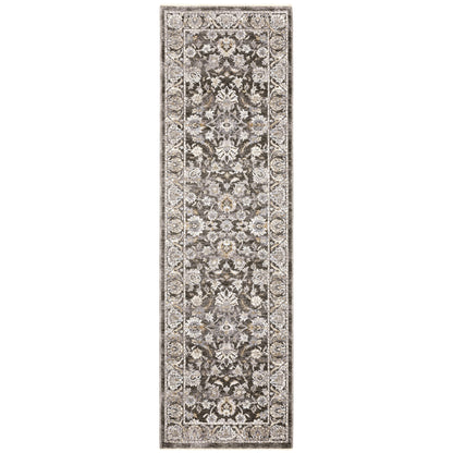 Maharaja Grey Ivory Traditional Oriental Indoor Rug