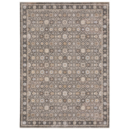 Maharaja Grey Ivory Traditional Oriental Indoor Rug