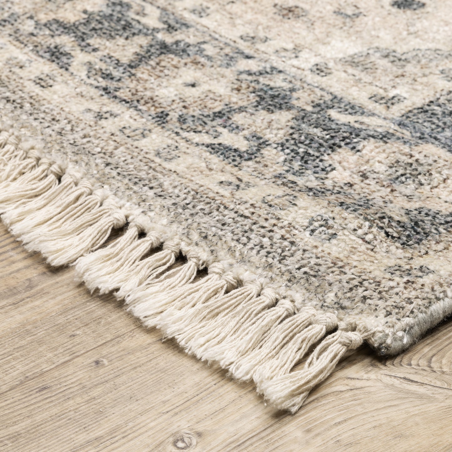 Malabar Beige Grey Traditional Oriental Indoor Rug