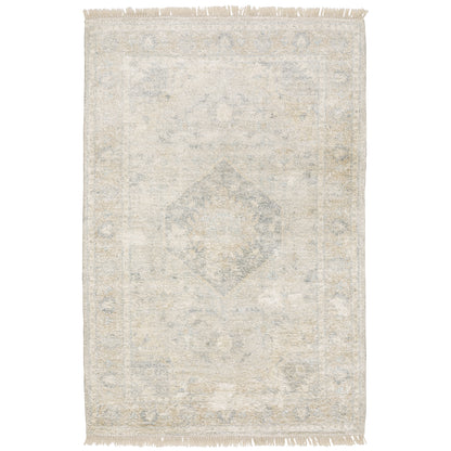 Malabar Beige Grey Traditional Oriental Indoor Rug