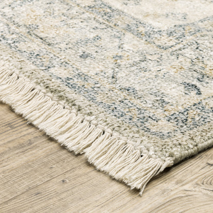 Malabar Beige Charcoal Traditional Oriental Indoor Rug