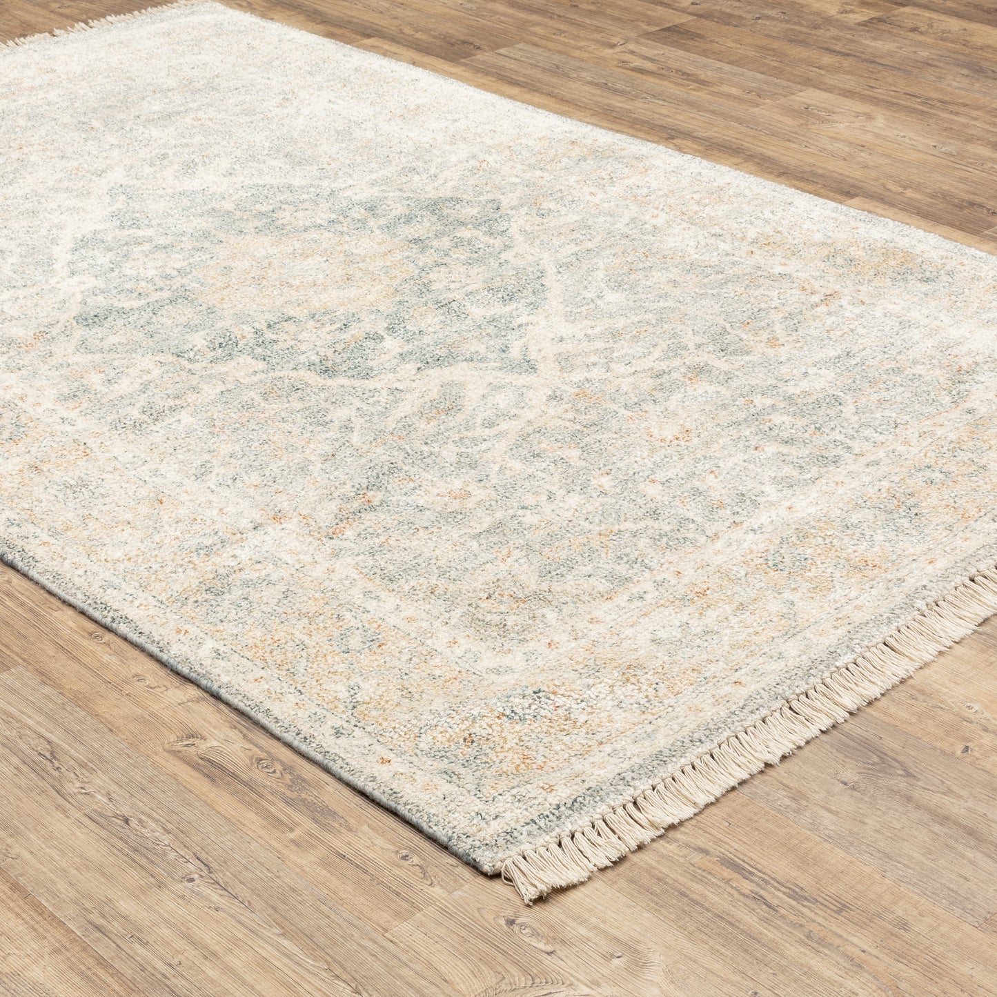 Malabar Grey Beige Traditional Oriental Indoor Rug