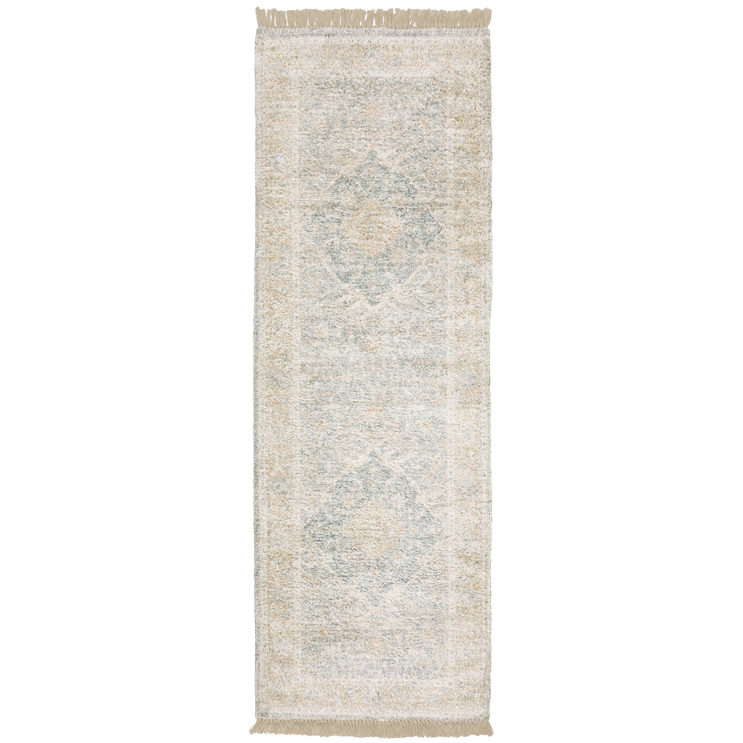 Malabar Grey Beige Traditional Oriental Indoor Rug