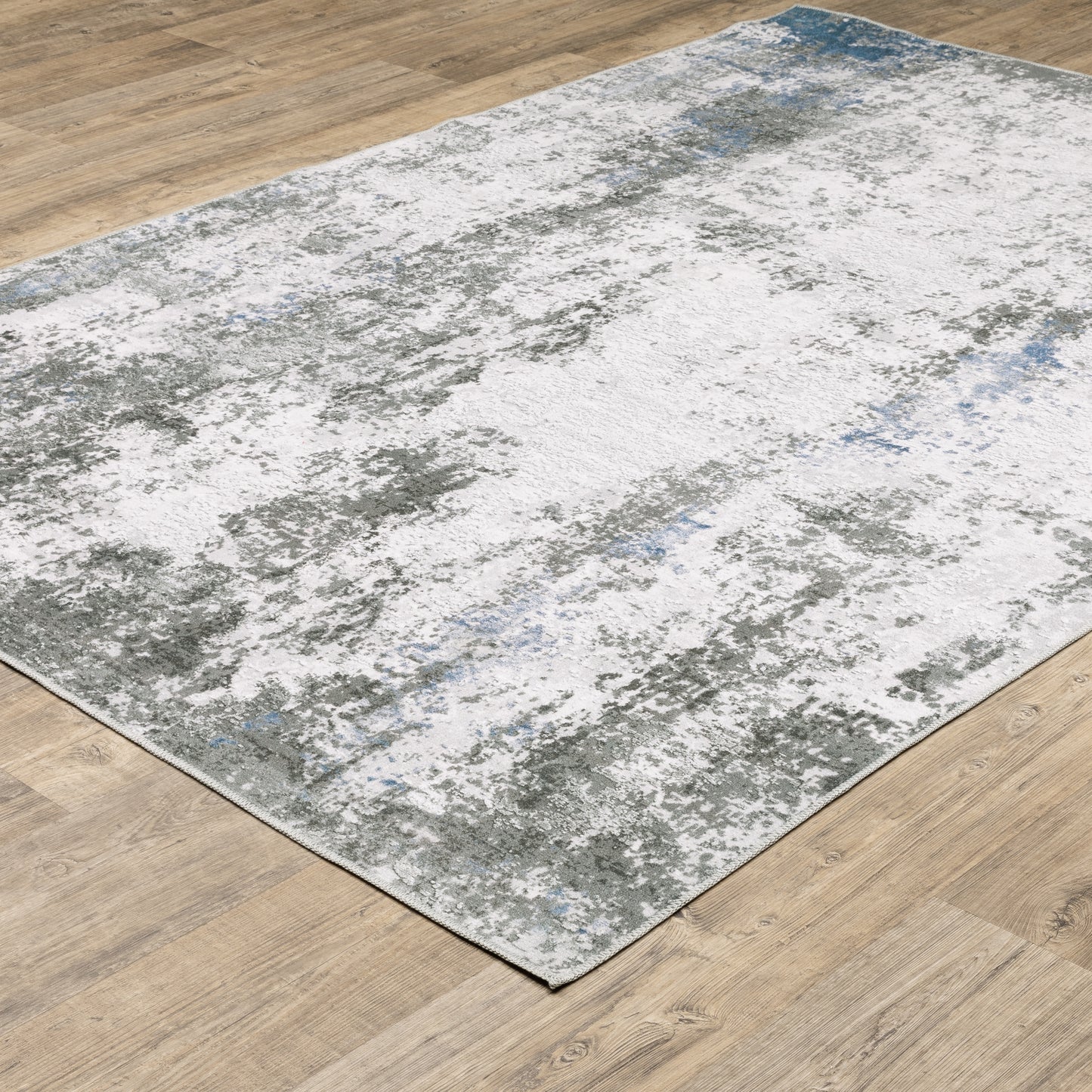 Malibu Grey Blue Modern & Contemporary Abstract Indoor Rug