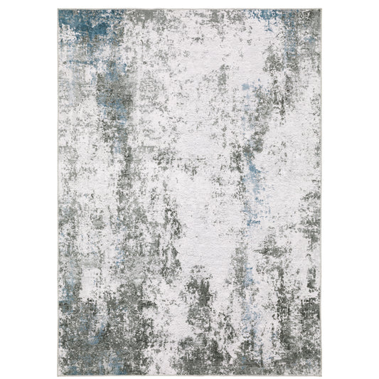 Malibu Grey Blue Modern & Contemporary Abstract Indoor Rug