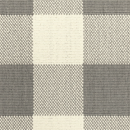 Marina Grey Ivory Farmhouse Geometric Indoor/Outdoor Rug