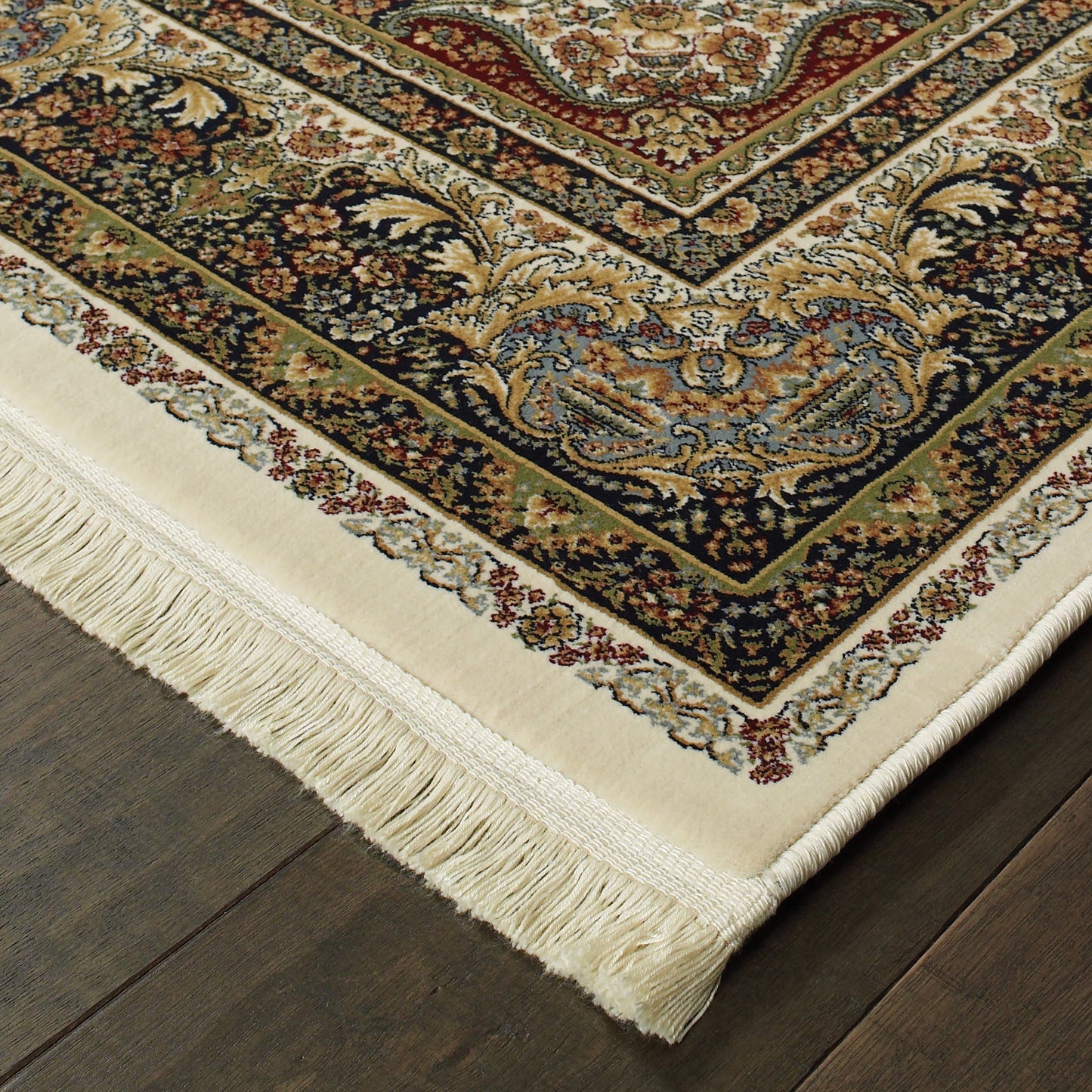 Masterpiece Ivory Multi Traditional Oriental Indoor Rug