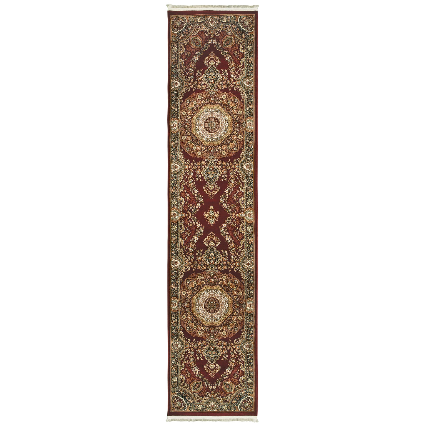 Masterpiece Red Multi Traditional Oriental Indoor Rug