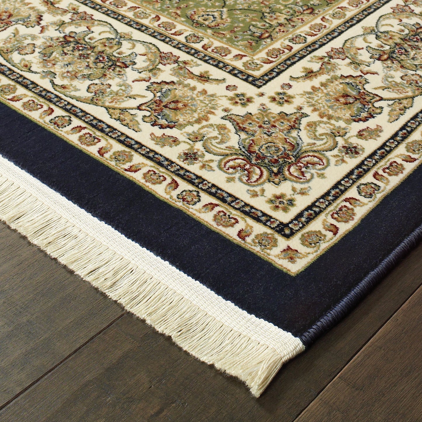 Masterpiece Navy Ivory Traditional Oriental Indoor Rug