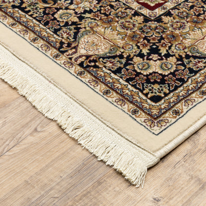 Masterpiece Ivory Multi Traditional Oriental Indoor Rug